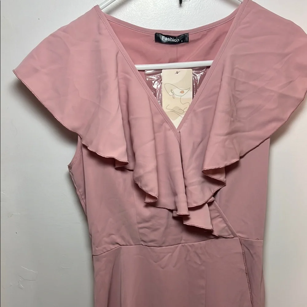 Pink Ruffle Dress - Picture 1 of 3